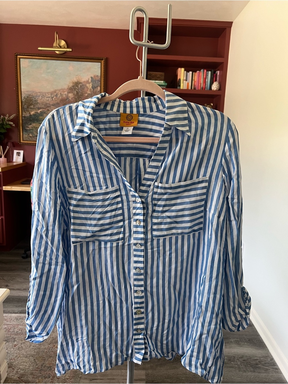 Ruby Rd. Striped Button-Front Shirt